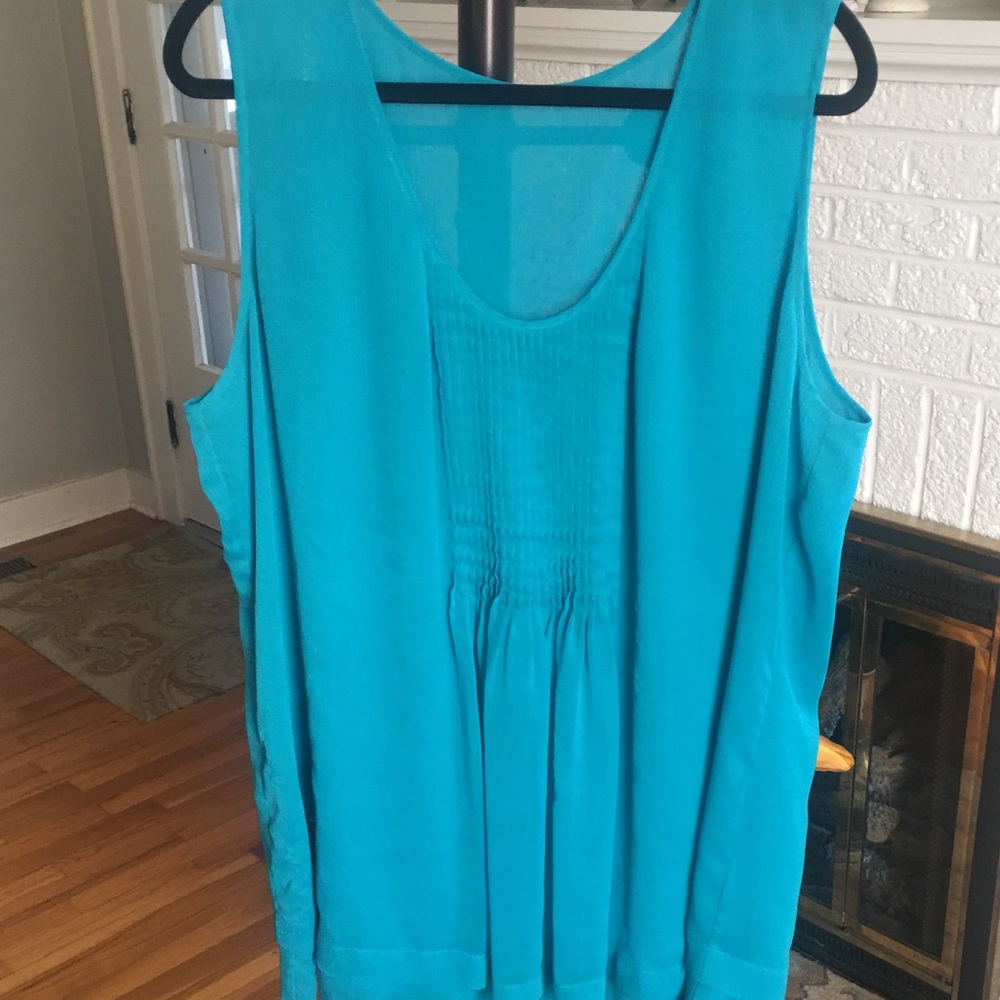 Sleeveless blouse - two layer w/smocking